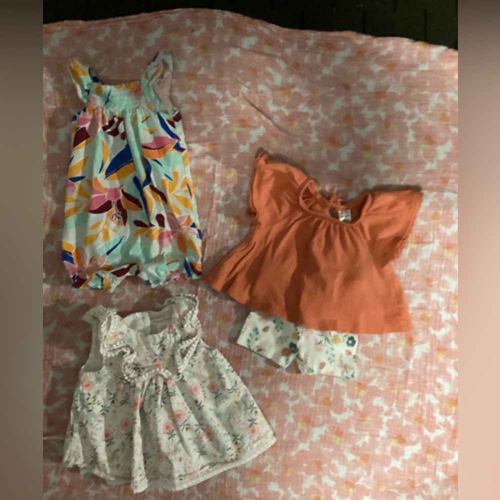Baby Girl lot Size 12 months- Tommy Bahama,Carters,Aden & Anais